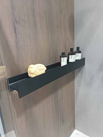 Полка Antonio Lupi Litteramuta L= 900 мм, с нижней LED подсветкой, Nero (LEMUD11190 6)