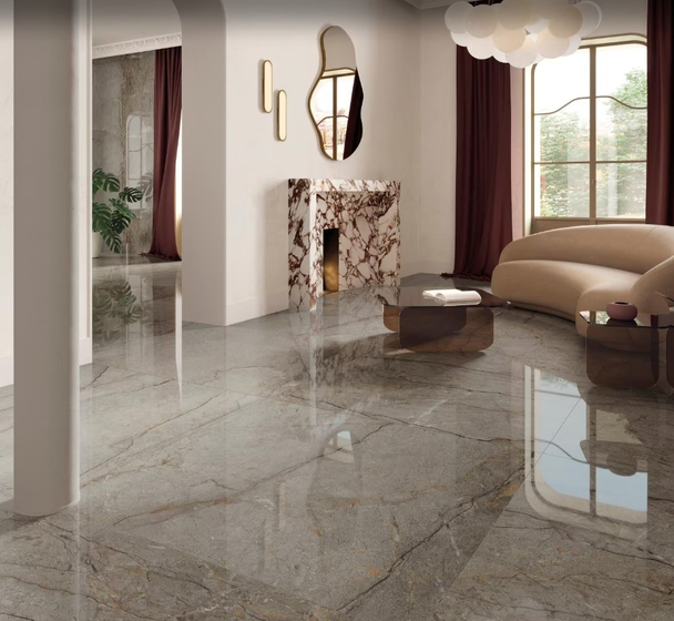 Astana Grey Polished 6mm керамогранит Xlight Urbatek 150х300