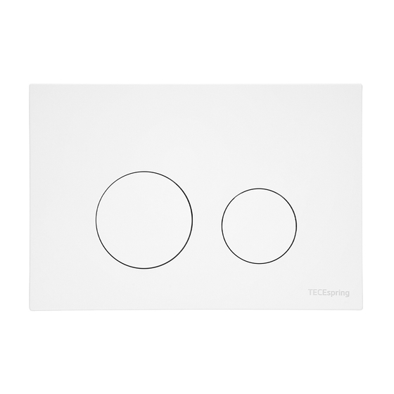 S240926 Панель смыва TECEspring loop, пластик, белый матовый