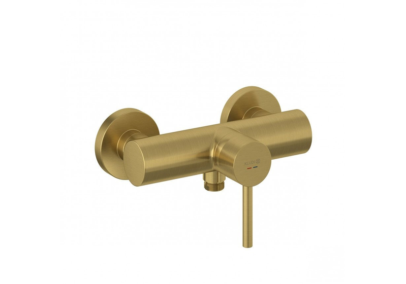 Смеситель для душа Kludi Bozz, брашированное золото, 38831N076