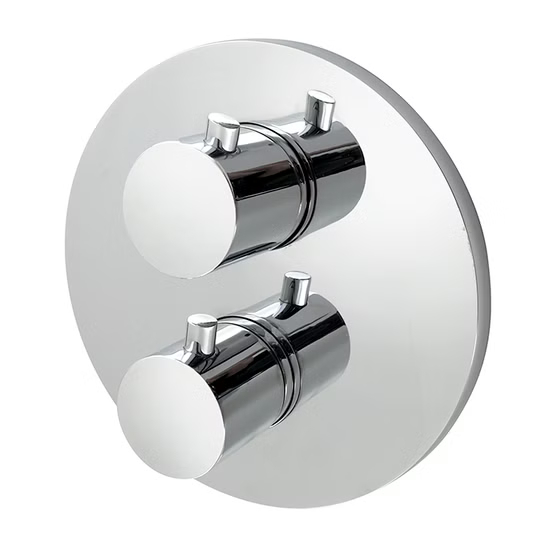 100124173 Noken Rondo Наружная часть термостатического смесителя, хром