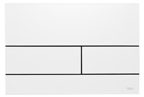 9240834 TECE Square II Металлическая панель смыва, цвет панели белый матовый, цвет клавиш белый матовый