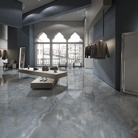 SG597602R Ковер Ониче голубой лап. обрезной Kerama Marazzi 119.5x238.5