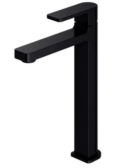 Смеситель для умывальника высокий OMNIRES BARETTI BA7812BL (черный матовый BLM)