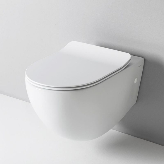 Чаша подвесного унитаза ARTCERAM, FILE 2.0, Rimless 36x52 см, белый FLV004 01 00