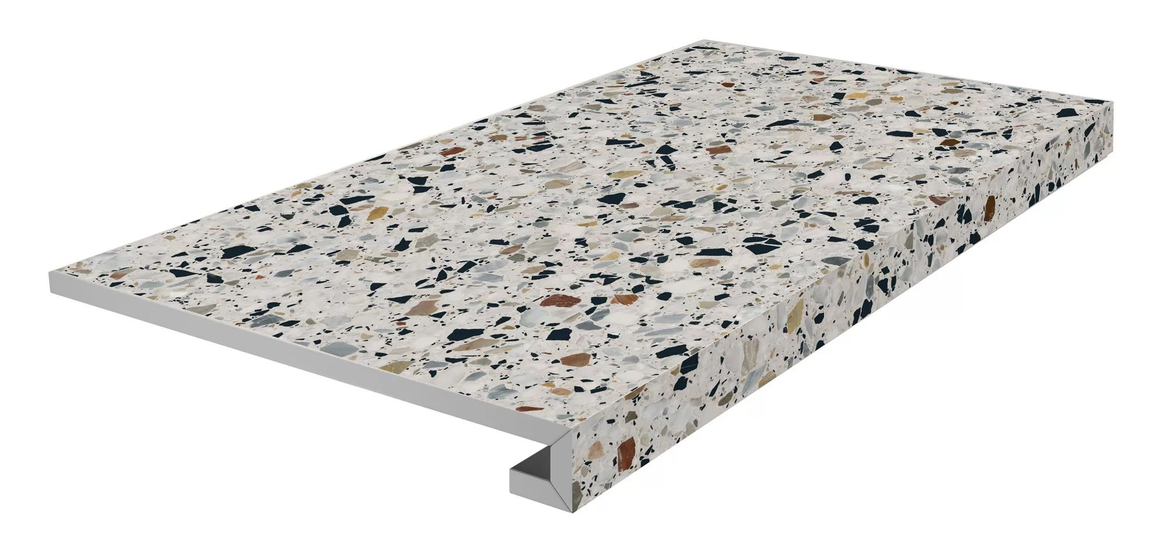 KM6060G0001RGCF Ступень клееная фронтальная Бричиола белый матовый Kerama Marazzi 33х60