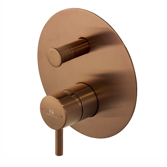 100345126 Noken Rondo Наружная часть встроенного смесителя для ванны/душа, брашированная медь