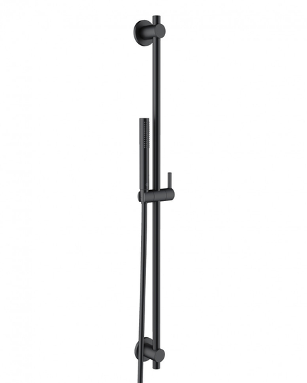 Душевой гарнитур Kludi Nova Fonte Puristic, черный матовый, 88 см, 2084039-15