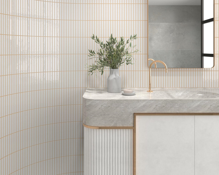 188862 Kit-Kat Mosaic Snow Glossy  керамогранит Dune 11,5х23