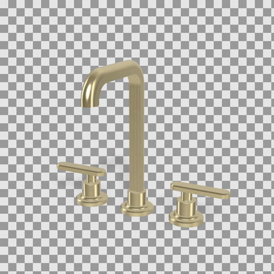 F1301HS Park Lane Смеситель д/раковины на 3 отверстия, поворотный излив, Brushed Champagne