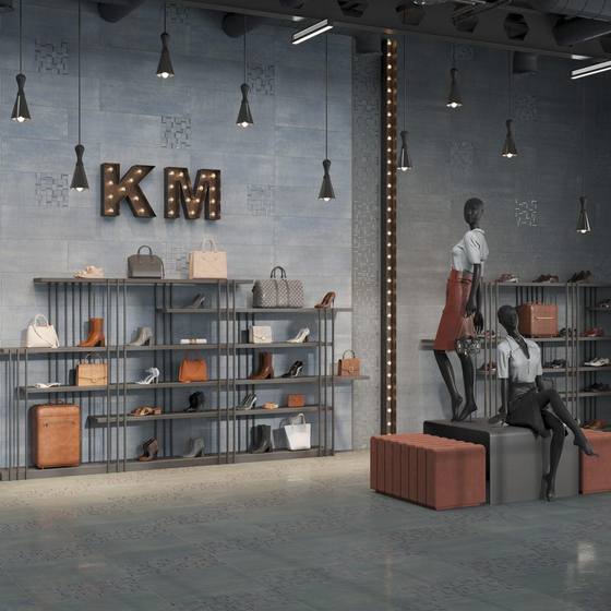 MM13131  Декор Гварди 1 мозаичный синий мат. обрезной Kerama Marazzi 30x30