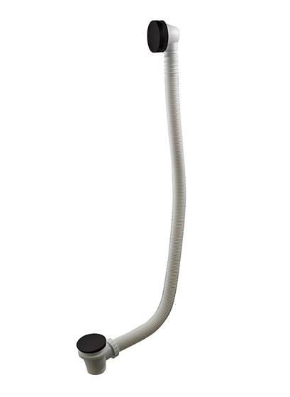 100285264 Noken Tono слив-перелив д/ванны,120 см, черный матовый