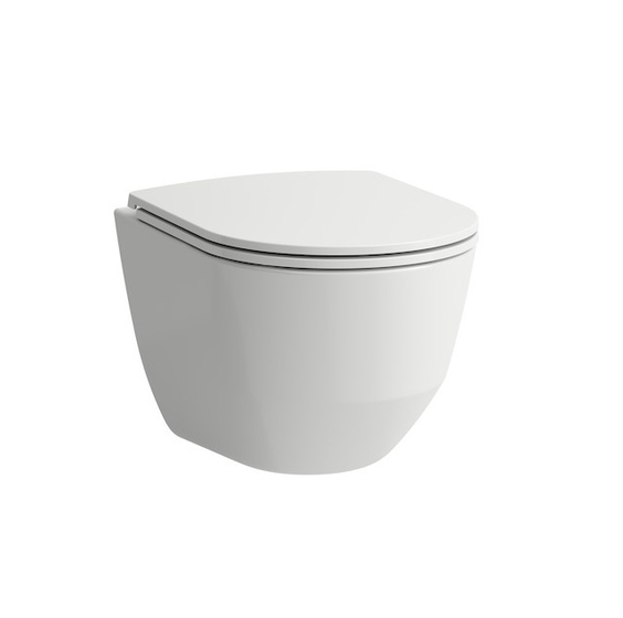 Чаша подвесного унитаза Laufen Pro New, 53 см, Rimless, белый, 8.2096.6.000.000.1