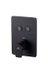 100271995 Noken Touch&Feel Black Смеситель термостатический на 2 выхода + SmartBox (встроенная часть), чёрный