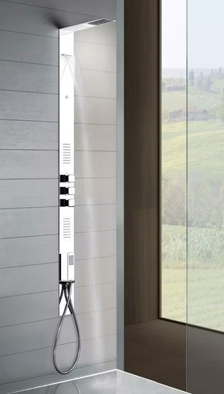 Душевая панель Gessi Tremillimetri, термостат,форсунки,верхний и ручной душ
