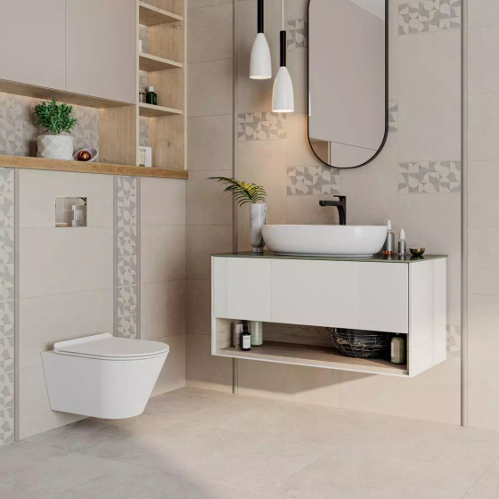 AZ/A005/11231R Бордюр Авенида бежевый светлый матовый обрезной Kerama Marazzi 14,5х60