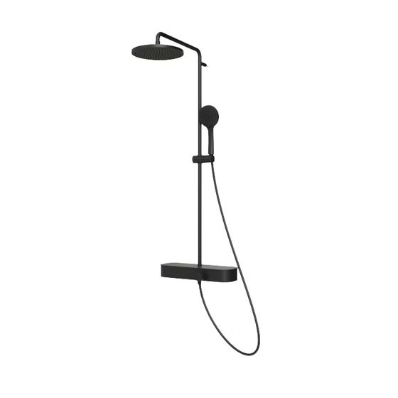 100291204 Душевая стойка с термостатом Noken Touch&Feel Round, черная