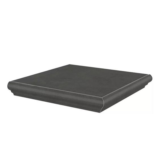 KM4040G0041NGTA Ступень угловая Хадду серый тёмный матовый Kerama Marazzi 34х34