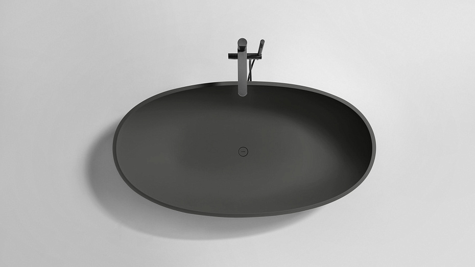 Ванна AntonioLupi "ReflexLight" 1690x890x530 мм, цвет Basalto (Colormood)