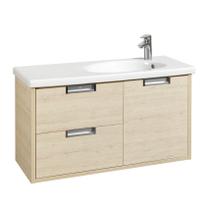 Тумба с раковиной Roca Etna 100 см, левая, дуб верона (7857302445 + 7327009000)