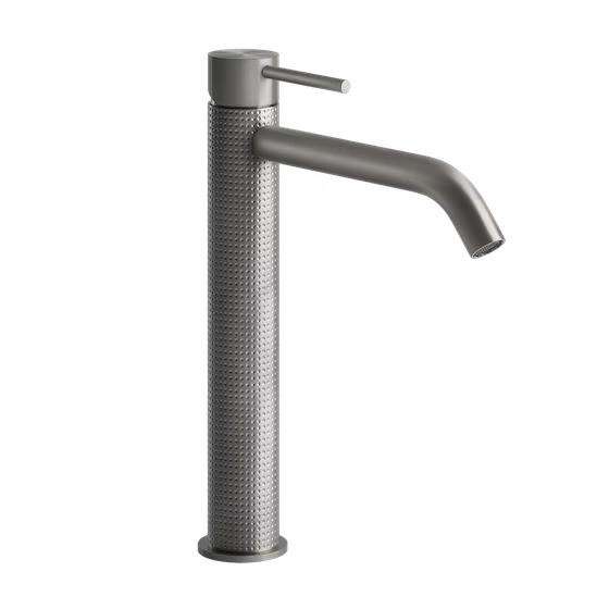 54406 726 Смеситель Gessi 316 Cesello д/раковины,высокий,  warm steel brushed