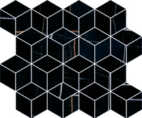 T017/14026 Греппи черный мозаичный Kerama Marazzi 45х37,5