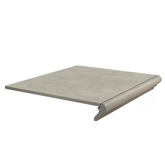 KM4040G0011NGTF Ступень фронтальная Хадду серый светлый матовый Kerama Marazzi 40,2х34