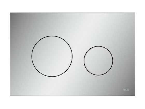 9240625 TECE Loop Пластиковая панель смыва, цвет панели хром матовый, цвет клавиш хром матовый