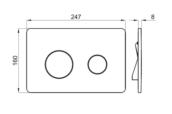 100104504 Клавиша Noken Rondo, хром