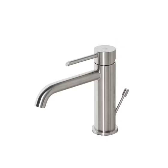 100283359 Noken Round Inox Смеситель для раковины с донным клапаном, полированная нержавеющая сталь