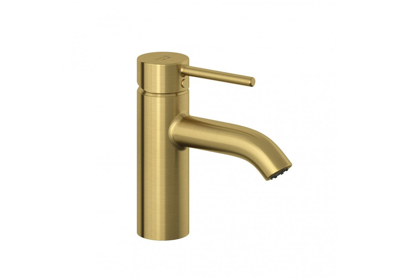 Смеситель для раковины Kludi Bozz, брашированное золото, 38272N076