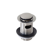 100286926 Noken Донный клапан с переливом, полированная нержавеющая сталь