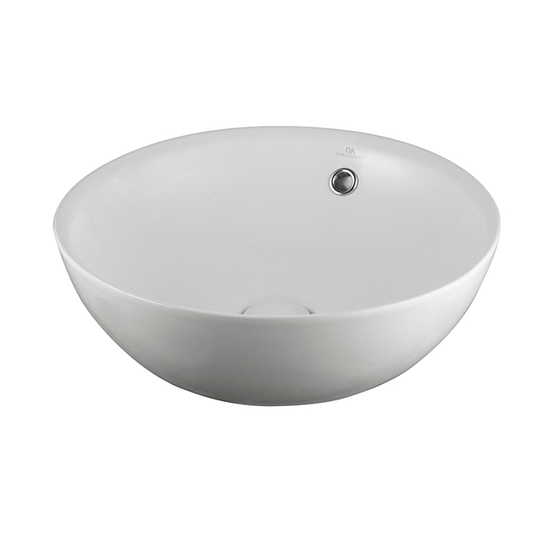 Раковина Noken Slender 100283406, белая матовая, тонкая керамика d=42 см,с переливом