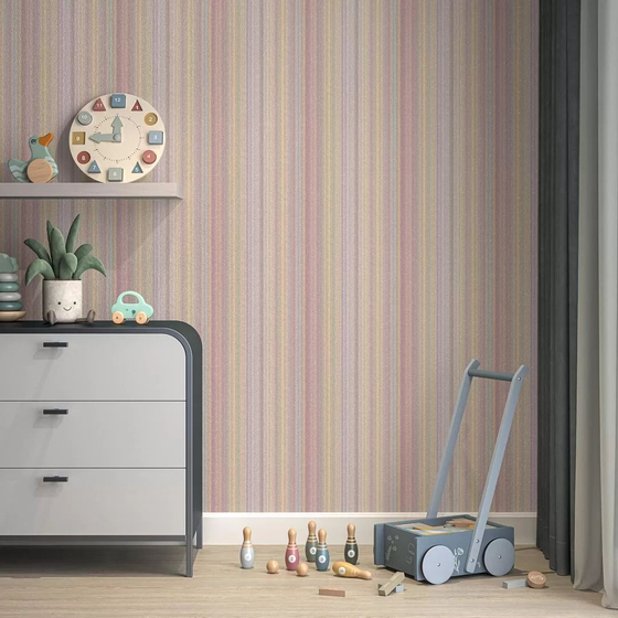 KM8315 Обои виниловые на флизелиновой основе Фреш мотив, разноцветный  полоса Kerama Marazzi