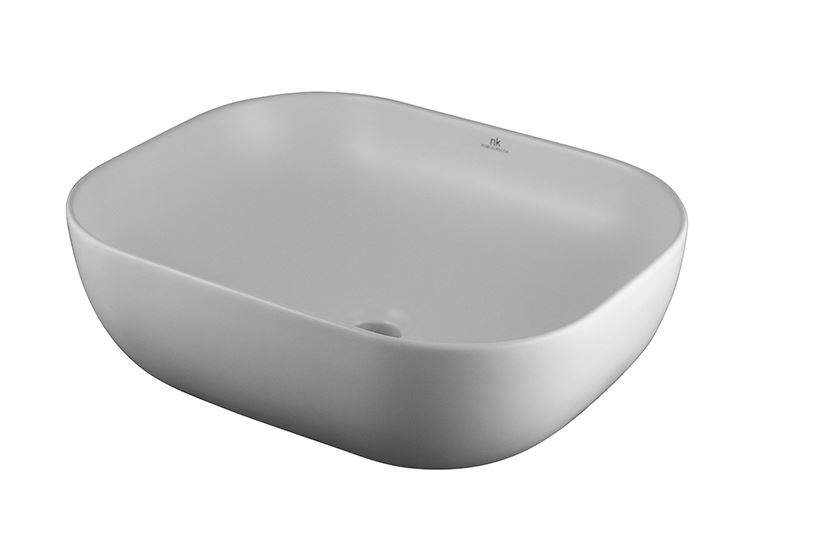 Раковина Noken Slender 100255385, белая матовая, тонкая керамика 49x40 см