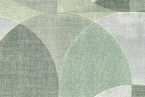 KM8513 Обои виниловые на флизелиновой основе Шафран мотив, зеленый круги Kerama Marazzi