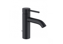 Смеситель для раковины Kludi Bozz, 100, с донным клапаном, черный матовый, 382933976