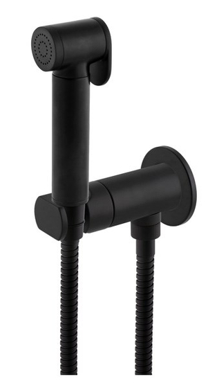 Гигиенический душ с прогрессивным смесителем Remer N64W NO черный матовый