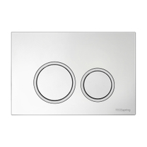 Панель смыва TECESpring с круглыми клавишами, цвет хром глянцевый/хром матовый 9940101