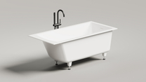 Ванна встраиваемая Salini Cascata Kit, S-Sense, 1500x700x625, белая матовая, 105012M