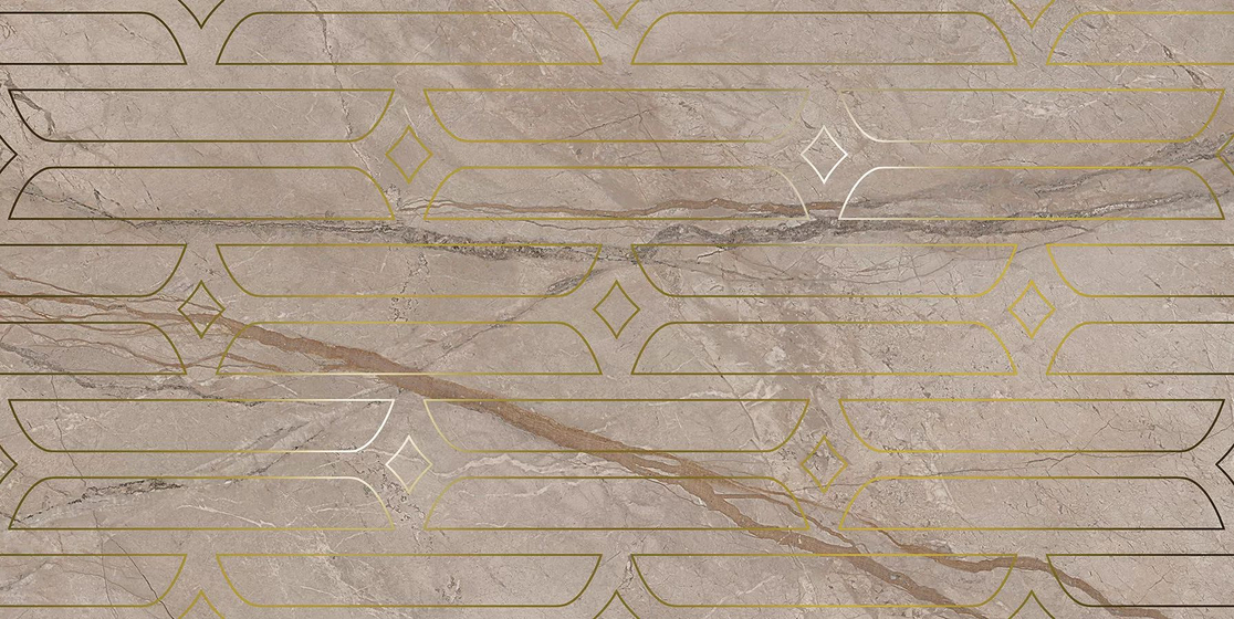 KMD3STA071BR Ифран декор бежевый светлый глянцевый обрезной Kerama Marazzi 60x119.5