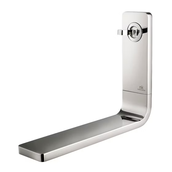 100073039 Noken Lounge Смеситель для раковины из стены, белый