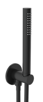 Подвод воды с держателем JTP Matt Black, (подвод, ручной душ, шланг) WJ 85225 MB