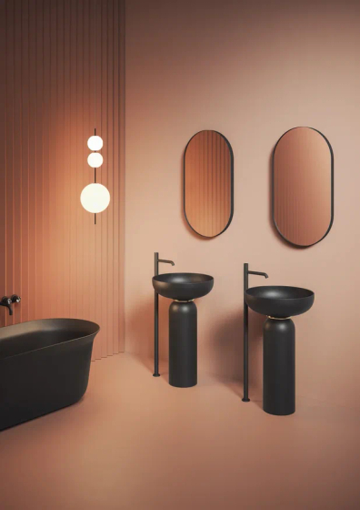 Раковина ARTCERAM, JOLIE настольная/для пьедестала Ø 50 см, цвет белый матовый