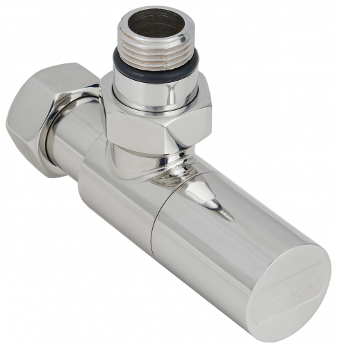 Вентиль угловой (под шестиграник) G1/2"НР х G1/2"НР, хром 00-1400-1234