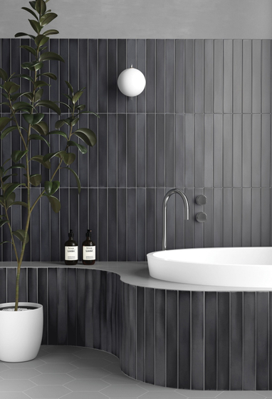 Massimo Dark Black плитка Equipe 5х40