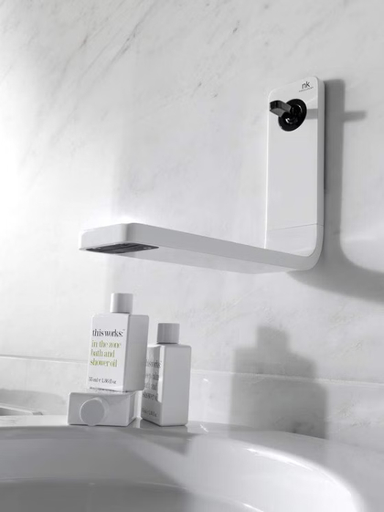 100073039 Noken Lounge Смеситель для раковины из стены, белый