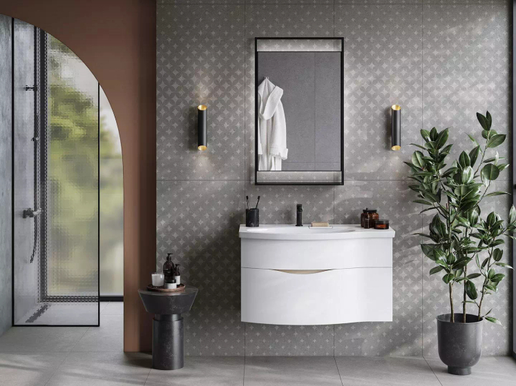SBD026\DL5009  Декор Фондамента серый орнамент Kerama Marazzi 60x119.5