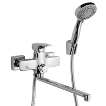 Смеситель для ванны Paini Angel с длинный излив, душевой гарнитур ANCR112P20LMKM