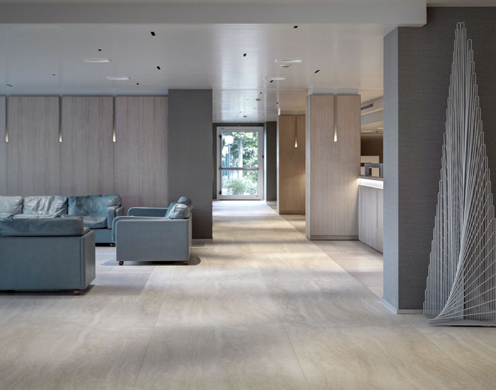 Travertino Navona Bocciardato 5.6 керамогранит LaminamRus 100х300